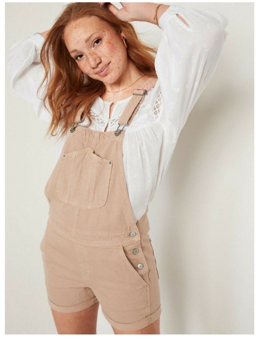 Old Navy Shortalls in Light Pink | Size M